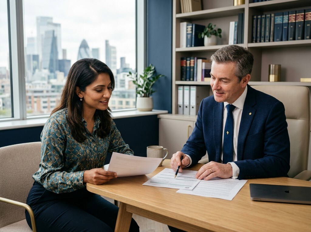 RMS Immigration adviser meeting with a client